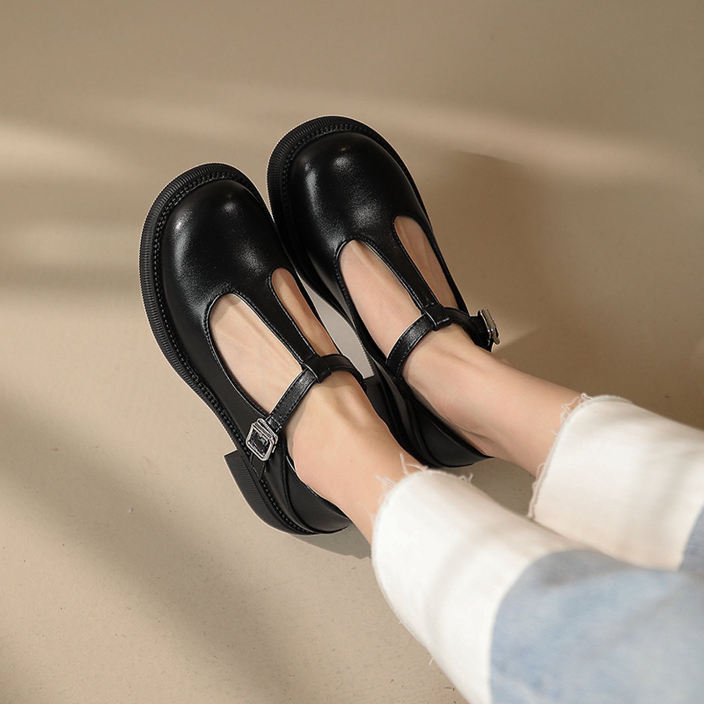 Women’s Shallow-Mouth Mary Jane Shoes CJ
