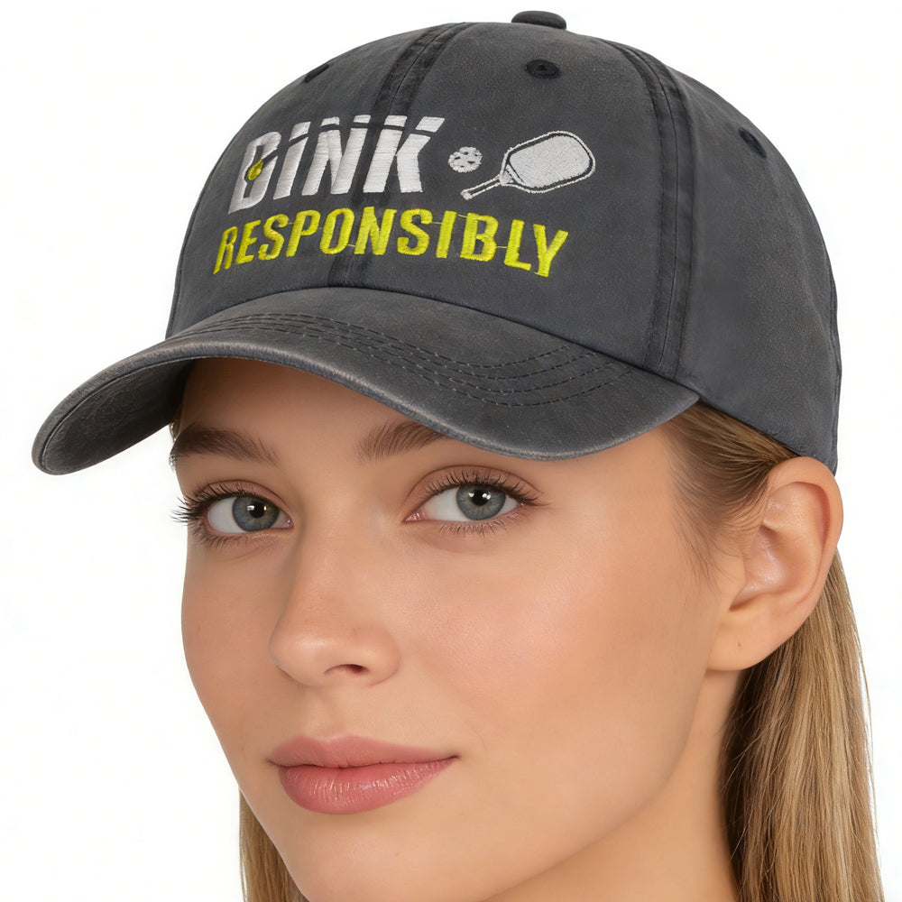 Pickleball Baseball Caps – Adjustable Embroidered Cotton Hats - FitiqueFit