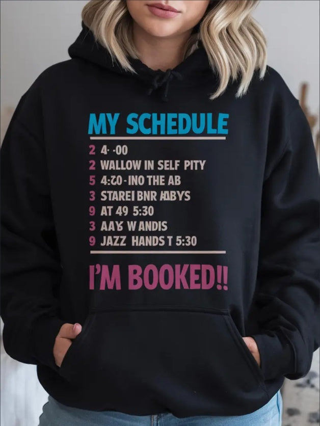 Women’s Geometric Christmas Hoodie – Casual Loose Fit Pullover CJ US