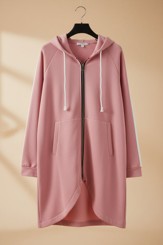 Street Zip Hooded Velvet-Lined Sweatshirt Women | Cozy Streetwear 