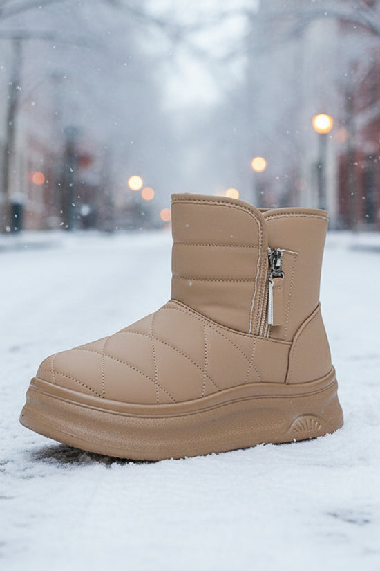 Womens Casual Warm Fleece-lined Snow Boots 