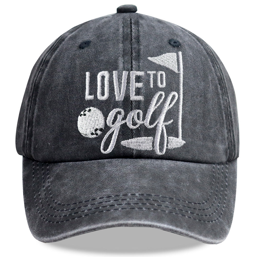 Golf Baseball Caps – Adjustable Embroidered Cotton Hats