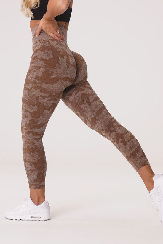 Snowflake Camouflage Seamless Yoga Pants – High Waisted Leggings FitiqueFit
