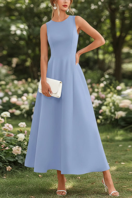 Womens Slim-Fit Long Casual Vest Dress 