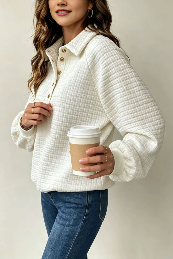 Collar long sleeved top 