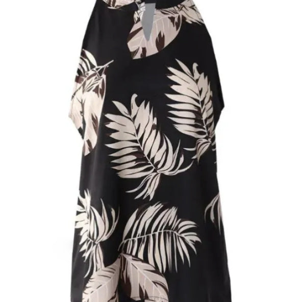 Women’s V-Neck Printed Off-Shoulder Vest Top CJ US
