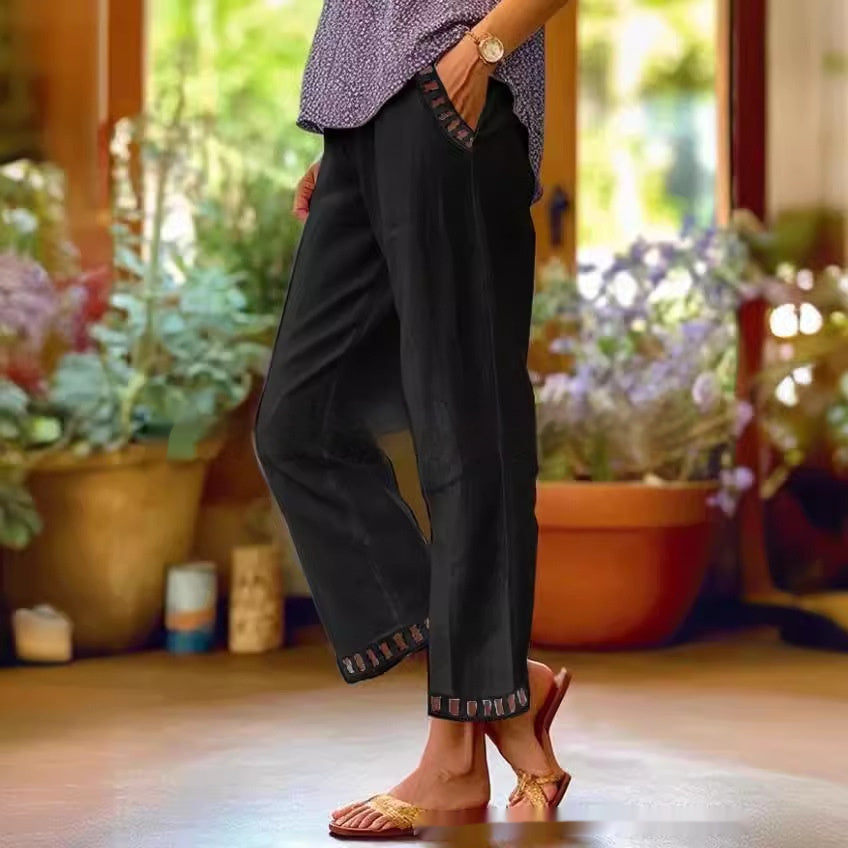 European And American Women's Simple Casual Pants 