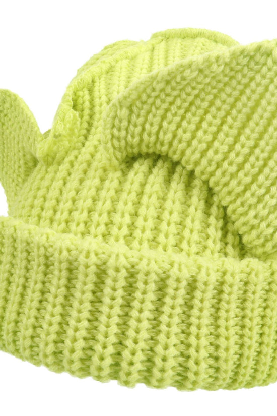 Women’s Thickened Acrylic Knitted Hat with Devil Ears | Cozy Beanie 