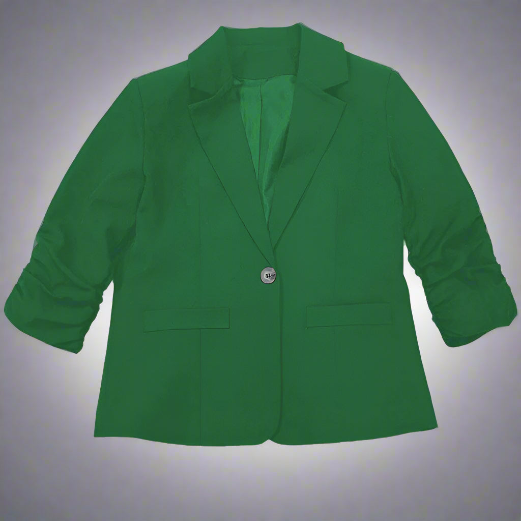 Plus Size Women's Single Button Front Lapel Blouse Elegant Solid Color Long Sleeve Office Shirt Professional Work Wear Tops CJ US