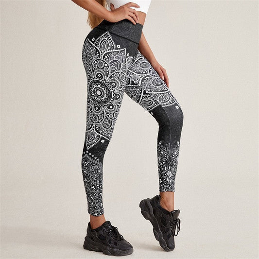 Running Workout Elastic Plus Size Yoga Leggings FitiqueFit