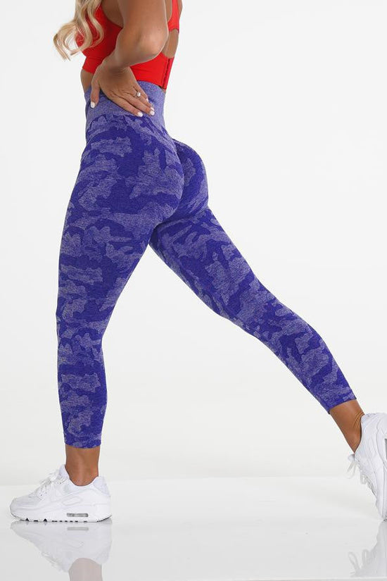 Snowflake Camouflage Seamless Yoga Pants – High Waisted Leggings FitiqueFit