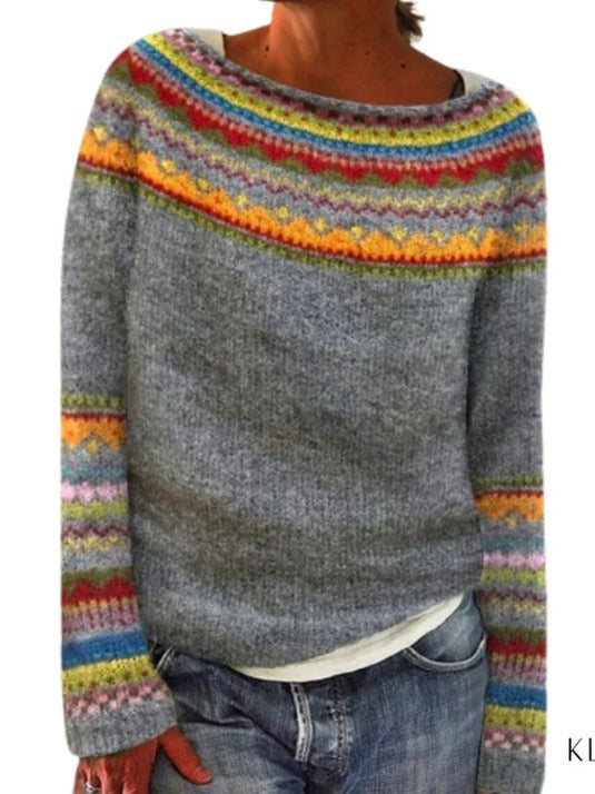 Women’s Fashionable Pullover Sweater Top | Cozy Everyday Knit 