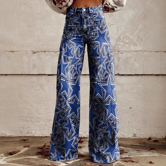 Women's Simple Pants With A Printed Pattern 