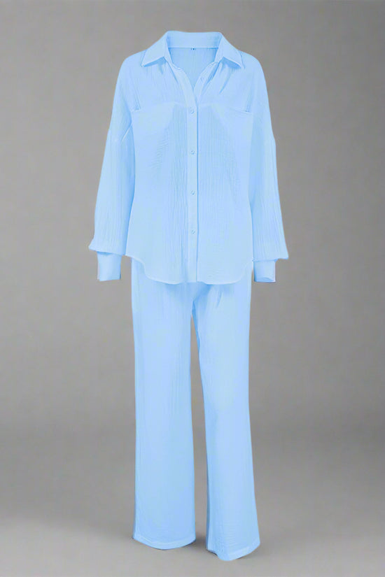 Women's Casual Solid Color Lounge Set CJ US