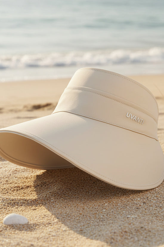 Solid-color Simple Double-sided Wide-brimmed Hat With Empty Crown, Light And Fresh Outdoor Wrap-around Style Large Brim, With Storage Function For Sun Protection. 