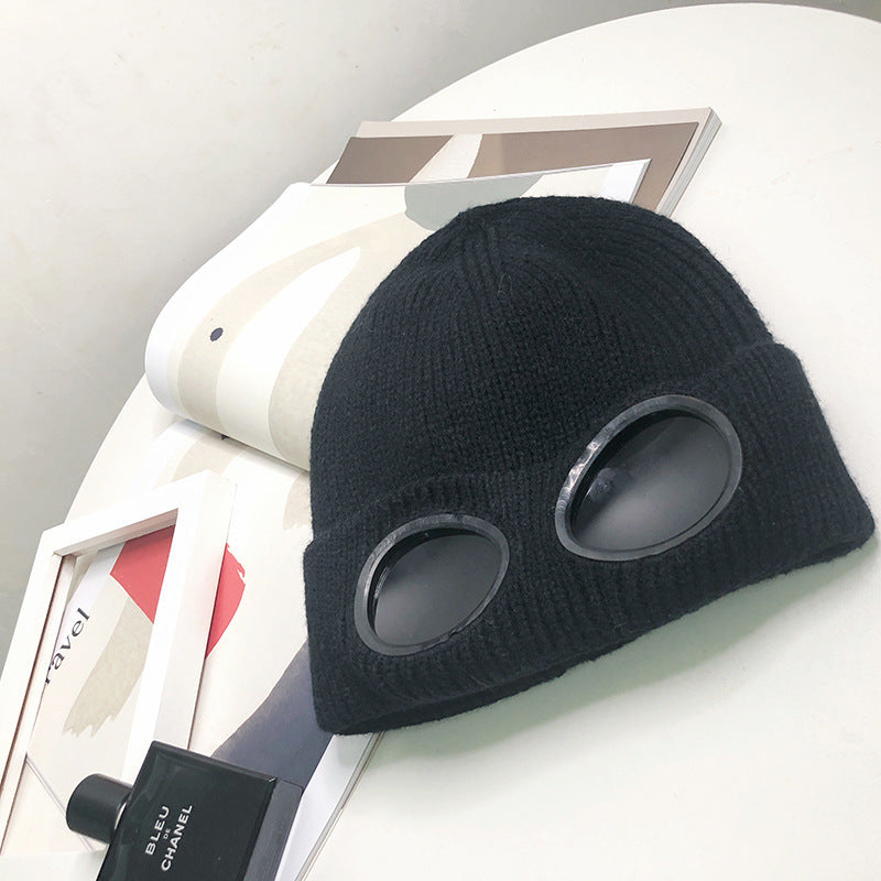 Women’s Pilot Wool Knit Hat – Winter Warm Knitted Aviator-Style Hat - FitiqueFit