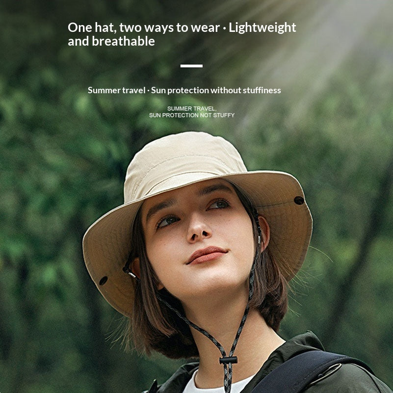 Wide-brimmed UV-protective Breathable Sun Hat 