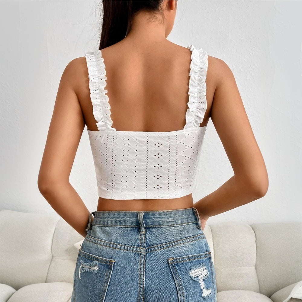 Women's Elegant Lace Camisole Flattering Top FitiqueFit