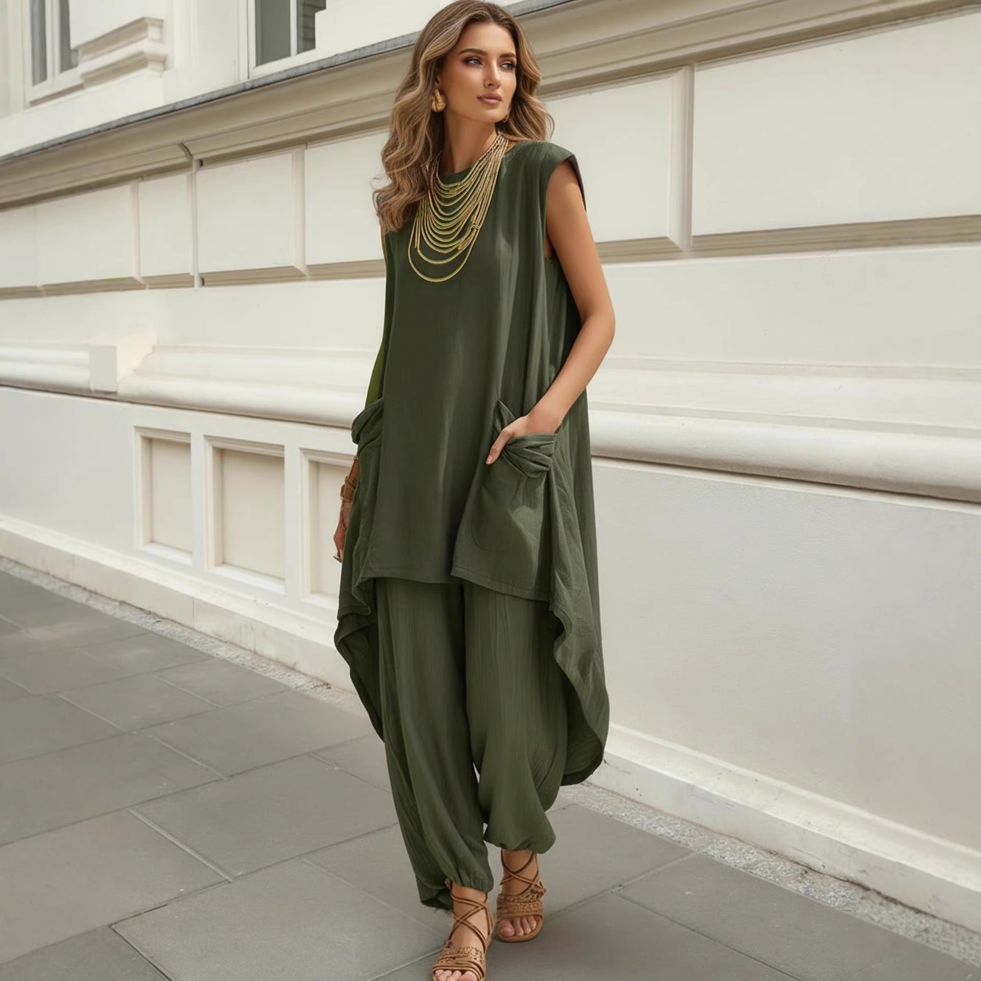 Comfortable Chic Casual Resort-Style Womens Set 
