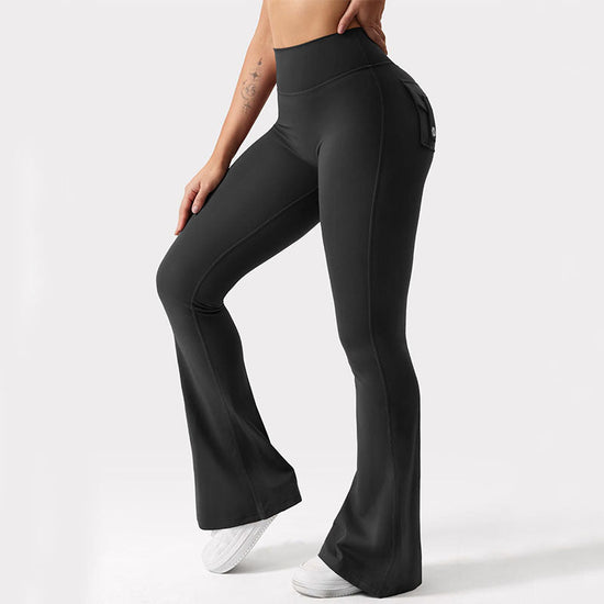 🖤 Women's High-Waisted Cargo Pocket Workout Leggings FitiqueFit