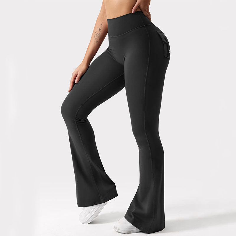 🖤 Women's High-Waisted Cargo Pocket Workout Leggings FitiqueFit