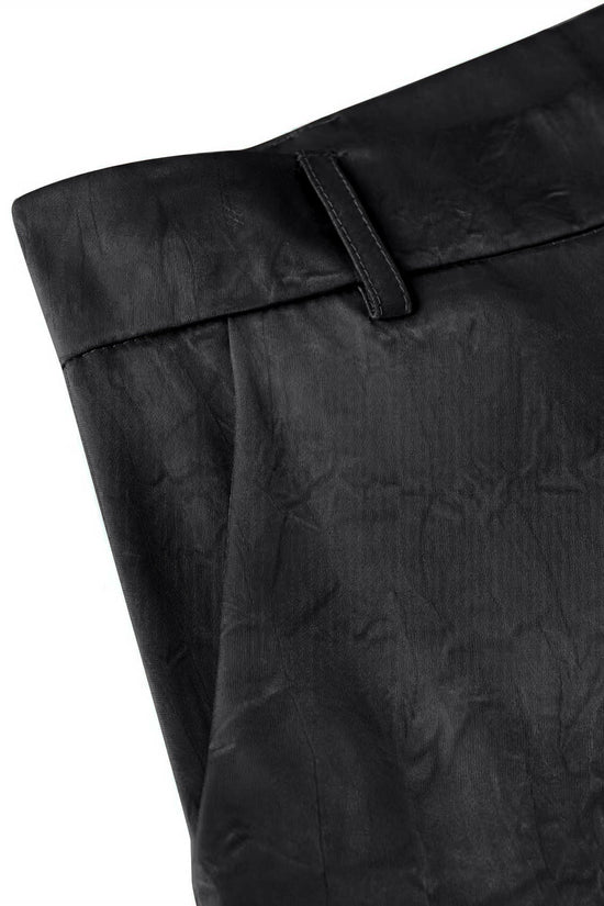 Womens Silky Satin Loose-fitting Figure-flattering Wide-leg Trousers 