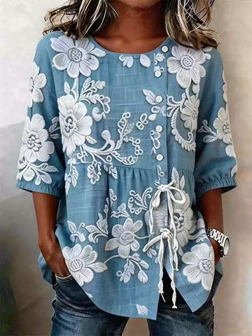 Blue And White Pattern
