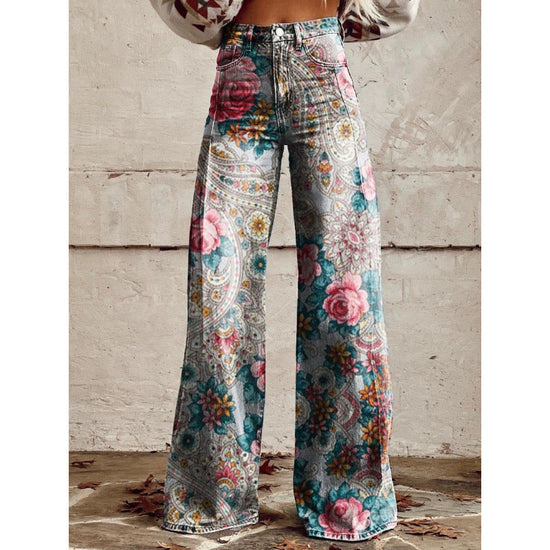 Women's Simple Pants With A Printed Pattern 