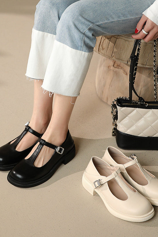 Women’s Shallow-Mouth Mary Jane Shoes CJ