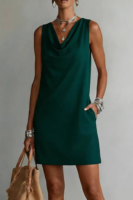 Fashionable Womens Off-shoulder Sleeveless Dress 
