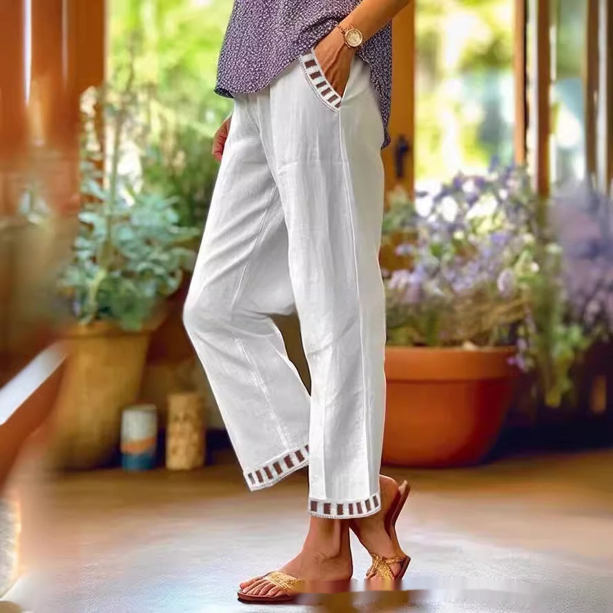 European And American Women's Simple Casual Pants 