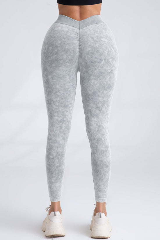 V-Back Scrunch Butt Seamless Yoga Licious Leggings FitiqueFit