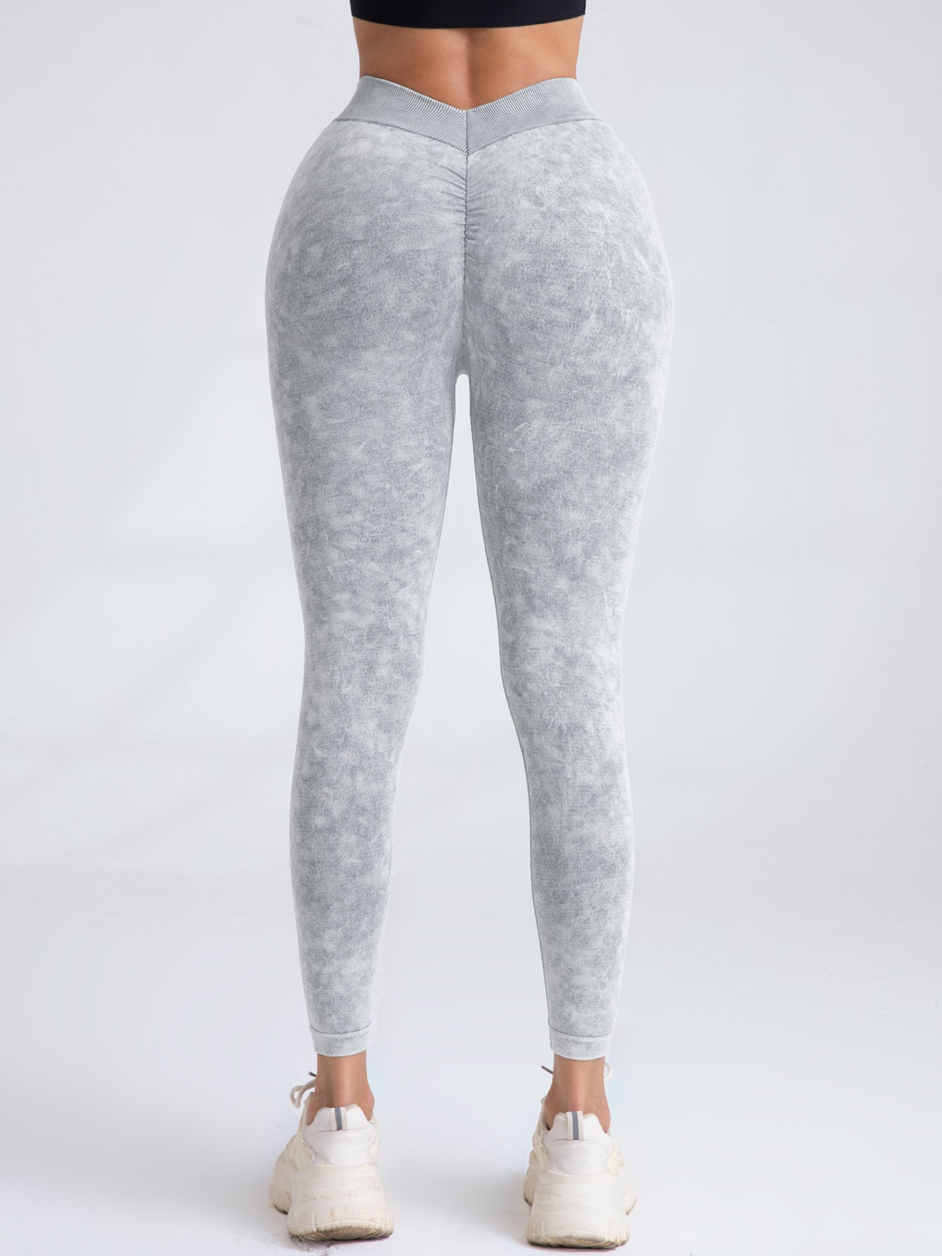 V-Back Scrunch Butt Seamless Yoga Licious Leggings FitiqueFit