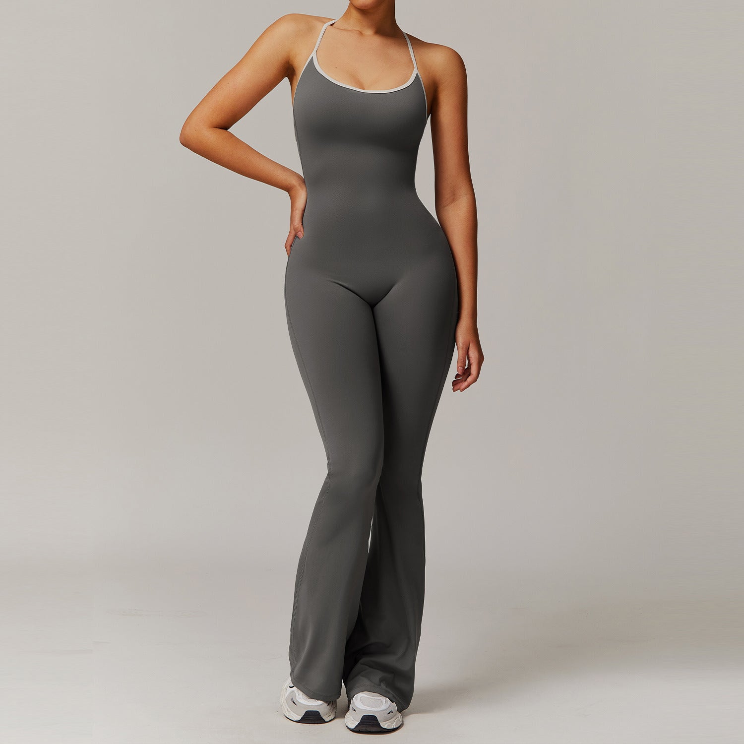 Women's Cross-Back Trumpet Jumpsuit – Sport Fashion Style 