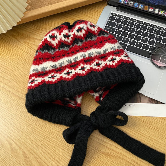 Winter Vintage Wool Bag Cap – Warm Ear Protection Hat for Cold Weather - FitiqueFit