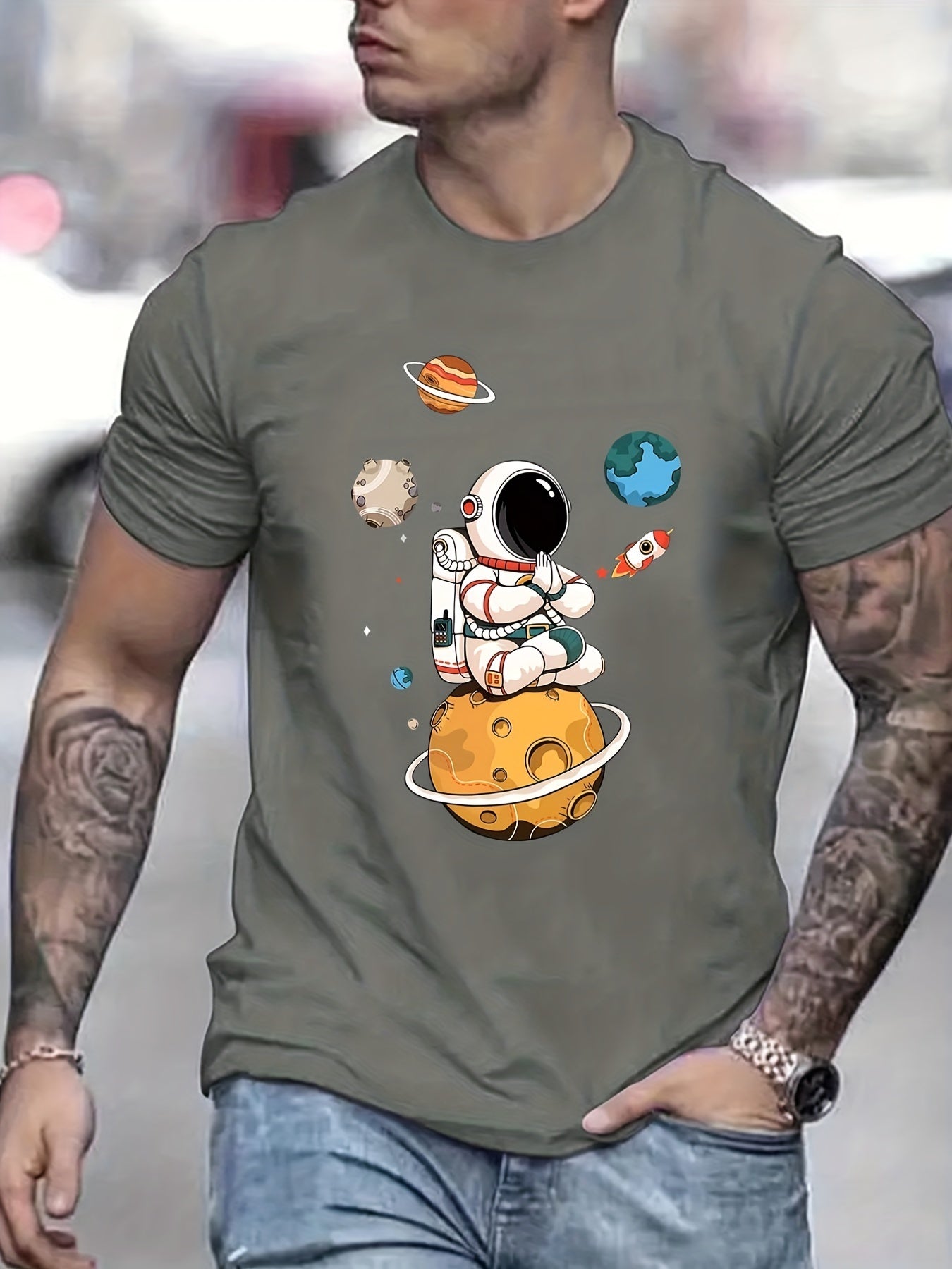 Men’s Astronaut Graphic T-Shirt CJ US