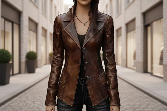 Chic Retro Cool Biker Leather Jacket Top 