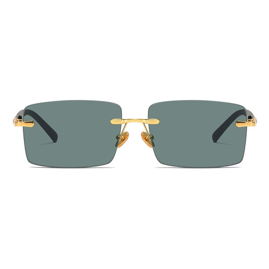Rimless Crystal Sunglasses – Lightweight & Trendy