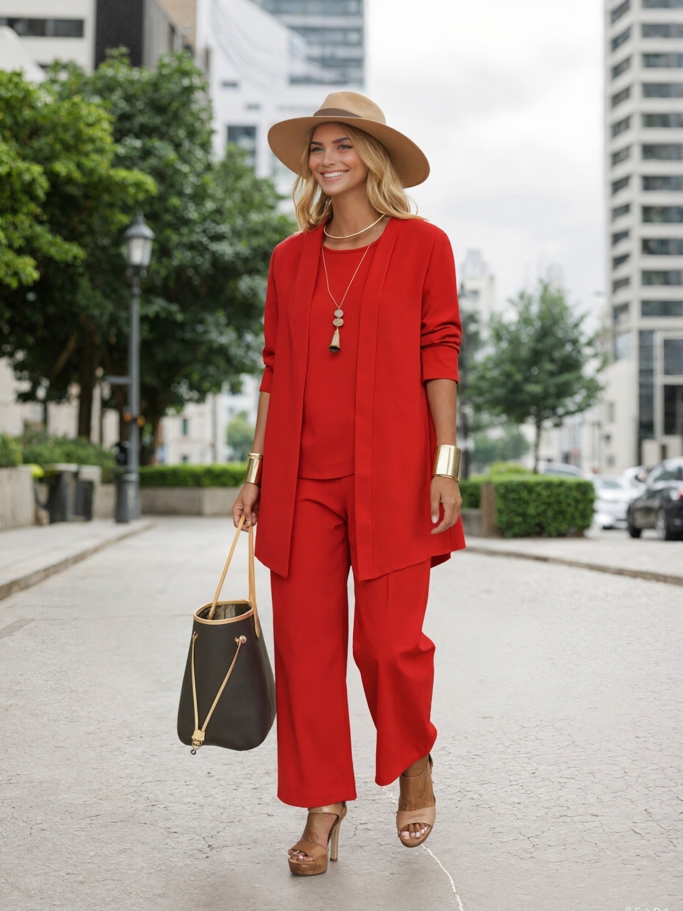 2025 Women's Three Piece Set, Women's Set, Loose Set, Suitable For All Seasons CJ US