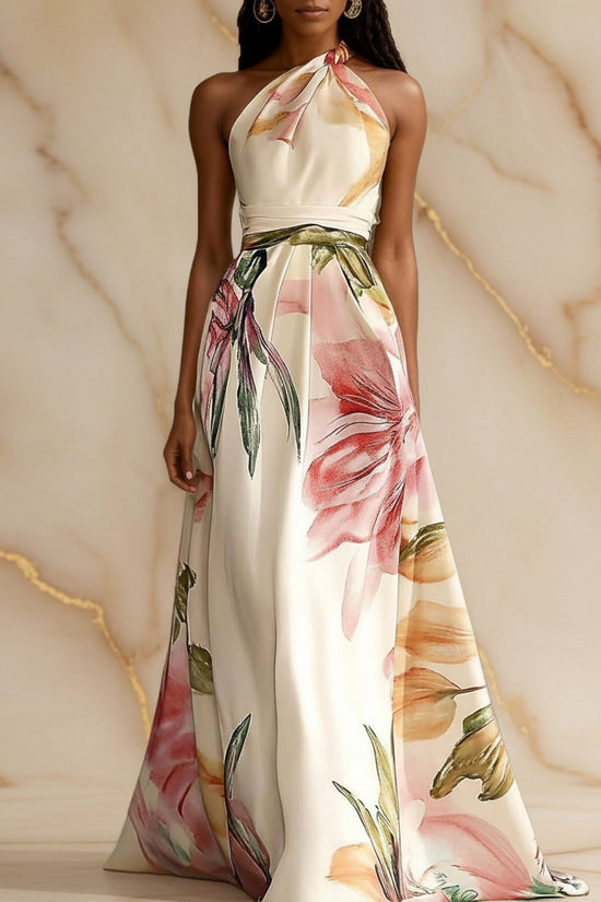 One shoulder long dress 
