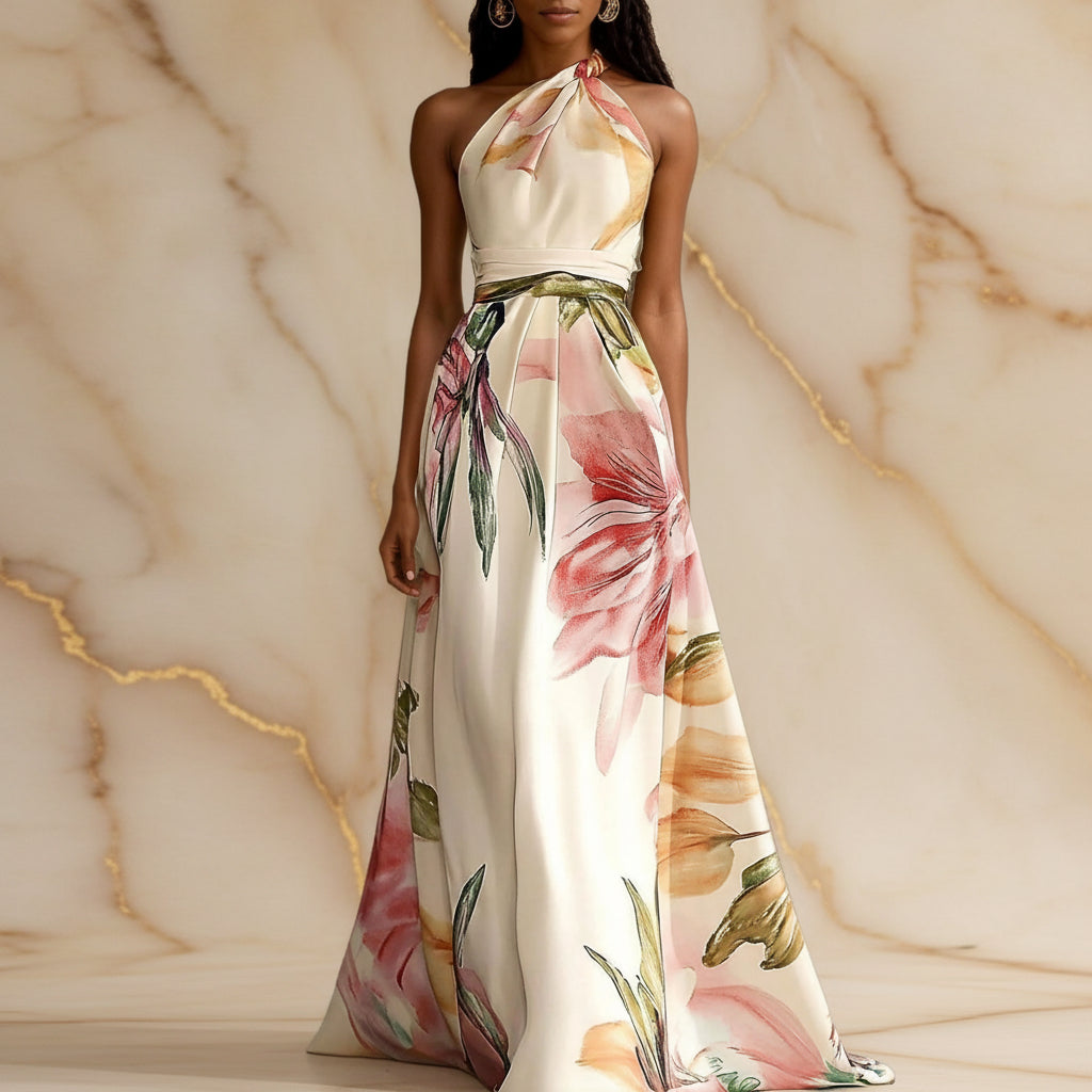 One shoulder long dress 