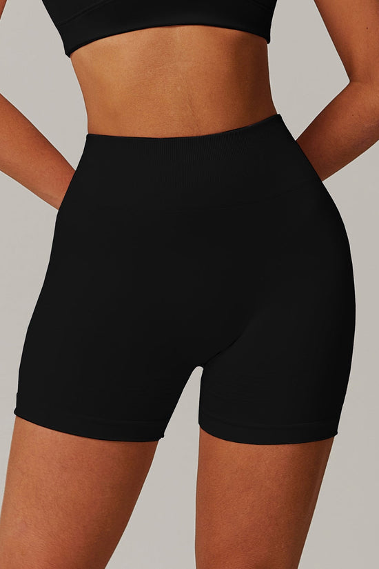 Tight high waisted yoga shorts 