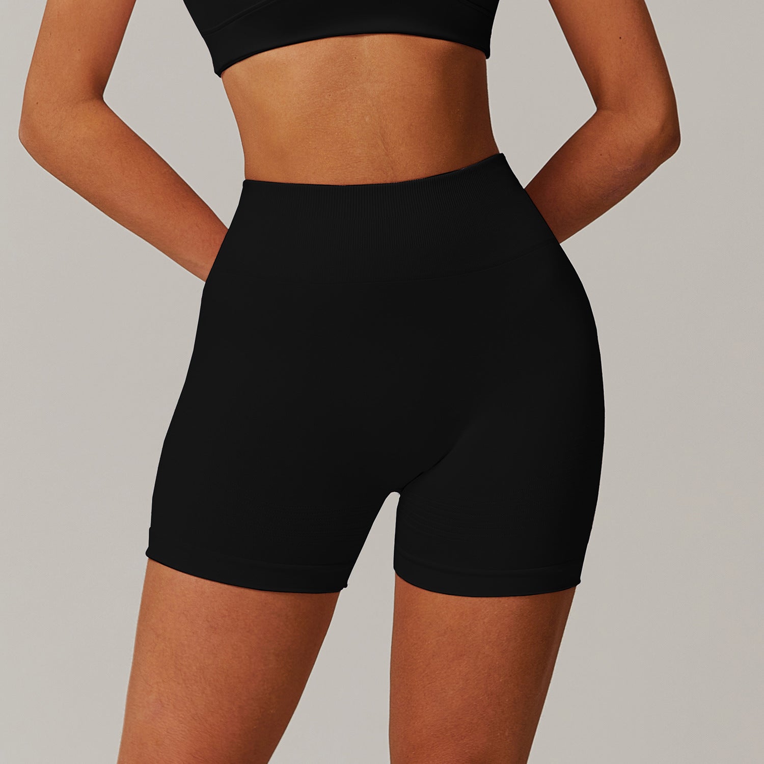 Tight high waisted yoga shorts 