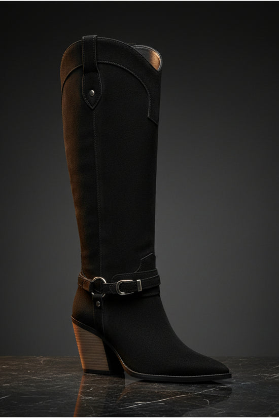 High heels, thick heels, women's boots, high boots, western boots Made to order, ships in 7 days 