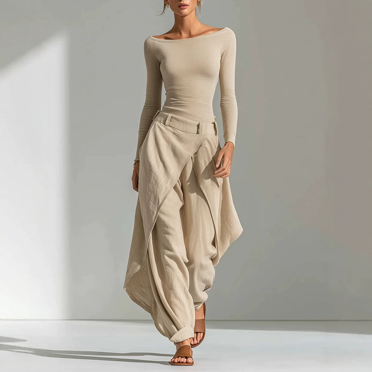 Loose top+pants two-piece set for women 