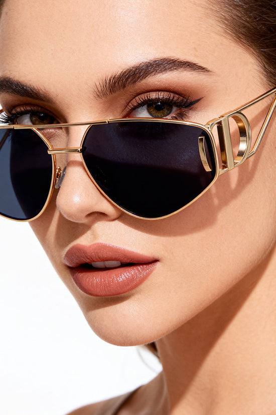 New Fashion Cat Eye Sunglasses for Women, Trendy and Stylish Outdoor Street Sun Protection Sunglasses for Women 