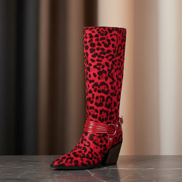Red Leopard Print