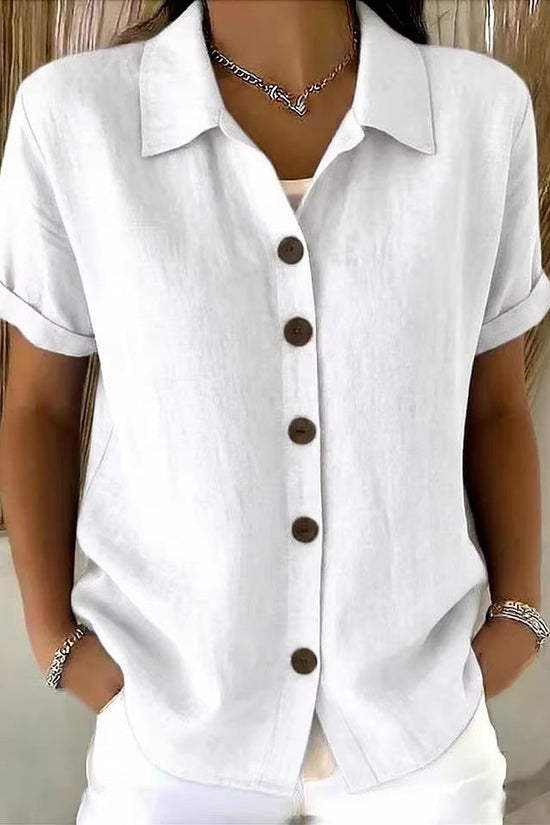 Collar short sleeved top 
