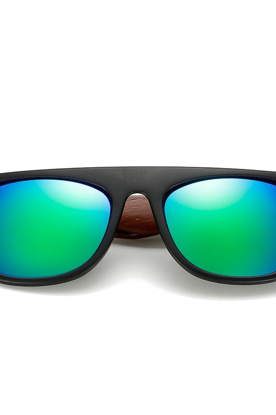 Bamboo Wooden Arms Sunglasses Men Women Black Sunglass eprolo