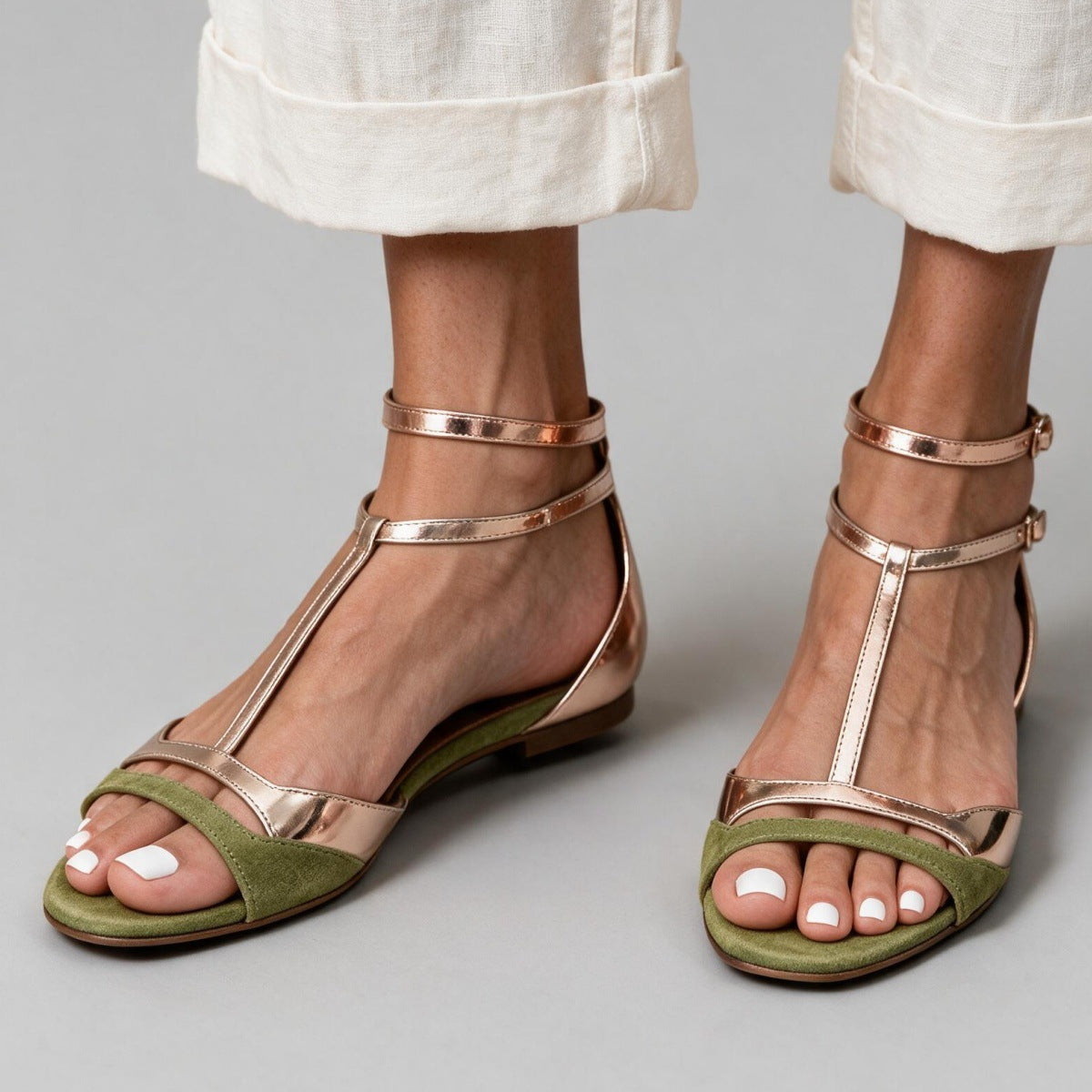 Made to order ships in 3–5 days Flat bottomed summer sandals with open toed fish mouth for women 